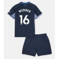 Tottenham Hotspur Timo Werner #16 Auswärts Trikotsatz Kinder 2023-24 Kurzarm (+ Kurze Hosen)